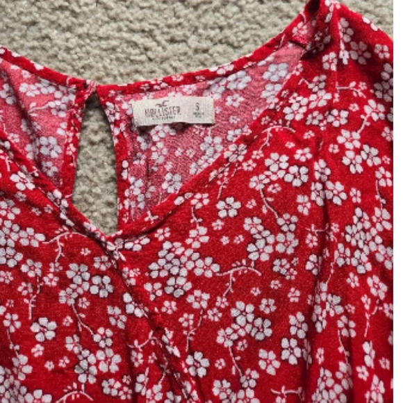 Hollister Bell Sleeve Romper in Red Lyst - Picture 8 of 9